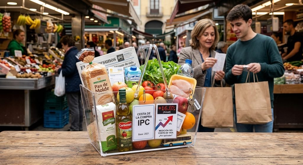 La inflación y el IPC: cesta de la compra transparente con etiqueta +16.8% en un mercado
